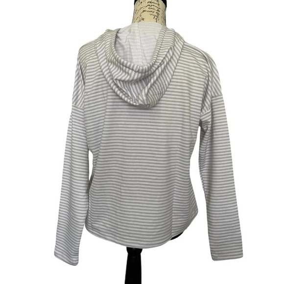 Rae Dunn Love Striped Hoodie Size XS NWT - Picture 5 of 6